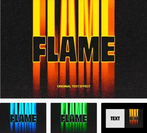 Flame Fading Text Effect - 92198544