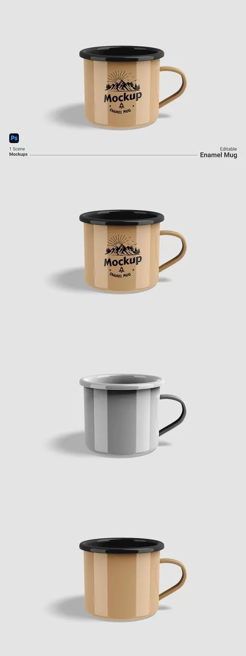 Enamel Mug Mock Up