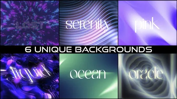 6 Unique Backgrounds 52108928 Videohive