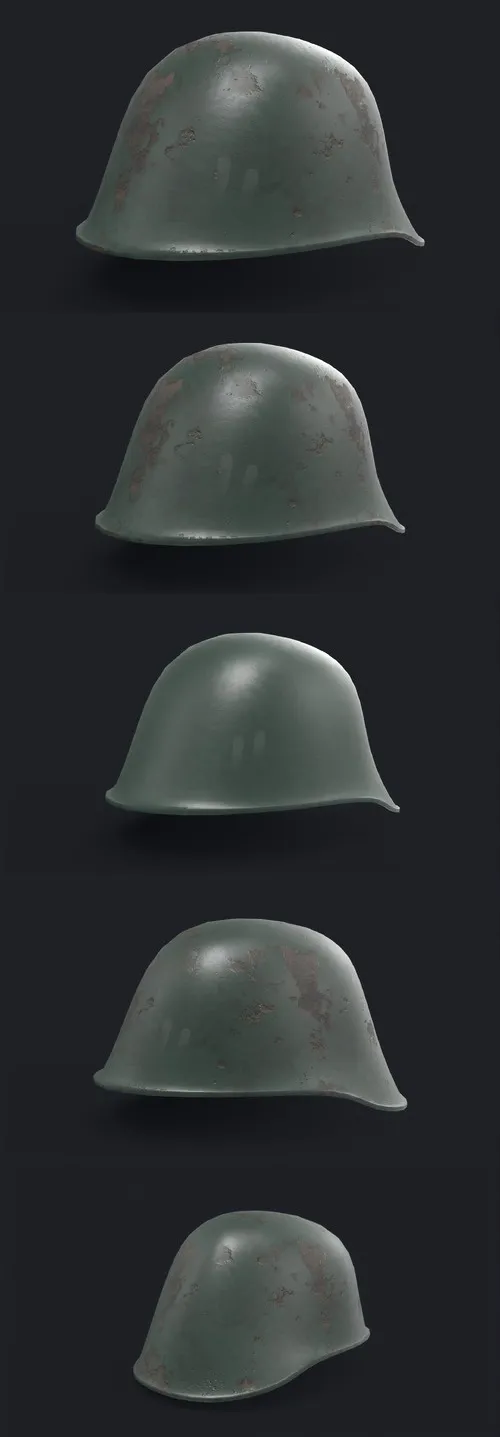 WW2 German Stahlhelm Low-poly 3D model Model