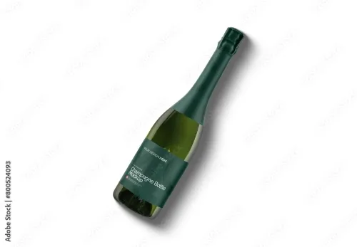 Champagne Bottle Mockup 800524093