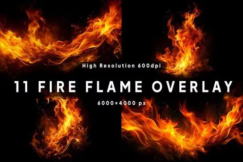 Fire Flames Overlays - VBLUERA