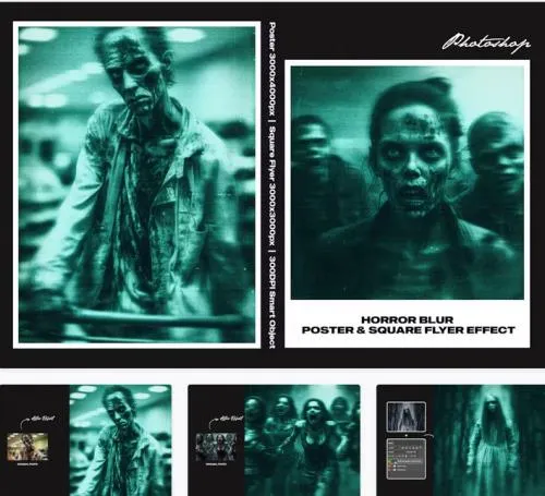 Horror Blur Square and Poster Effect - TKKRSDT