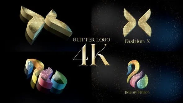 Glitter Logo Reveal 52325125 Videohive