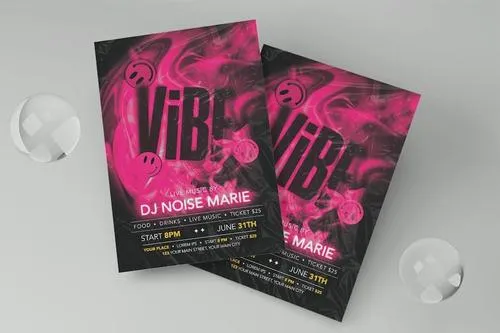 Night Club Flyer R7JK64Z