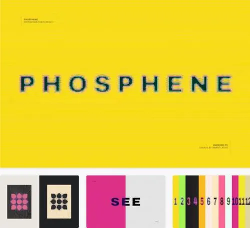 Phosphene  Glitch Distortion Text Effect - MHQ73AX