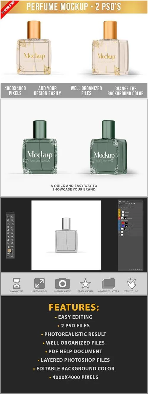 Perfume Bottle Mockup