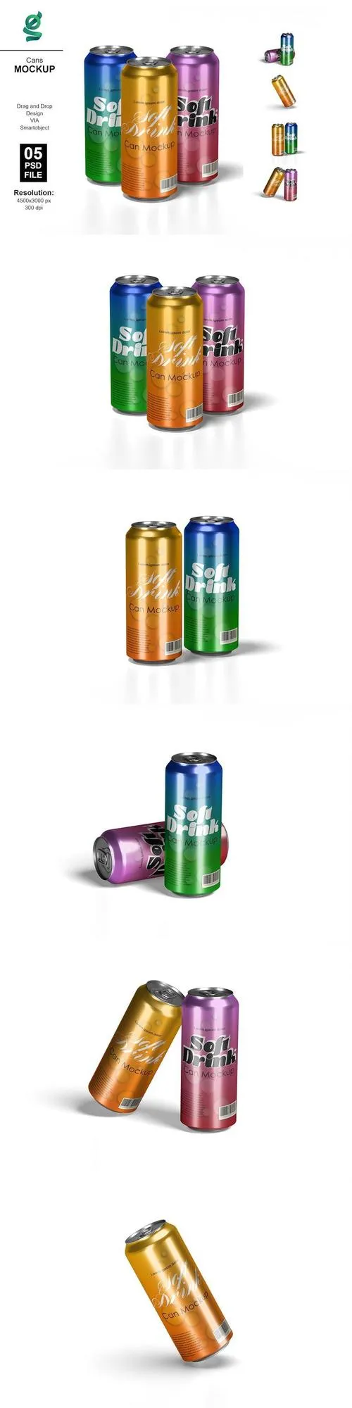 Cans Mockup