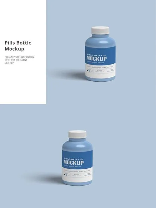 Pills Bottle Mockup