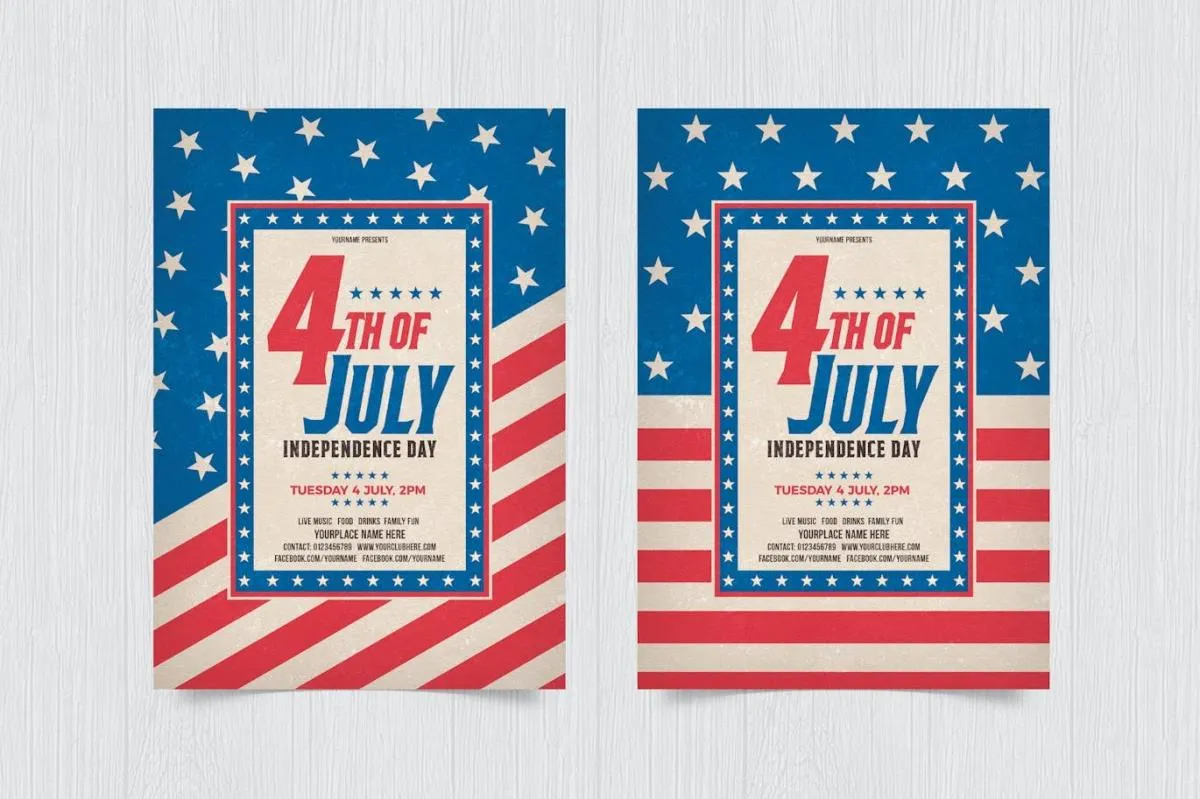 4th of July Flyer Template 9E8FVEK