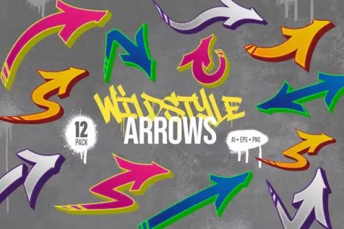 Wildstyle Graffiti Arrows Pack - 139897614