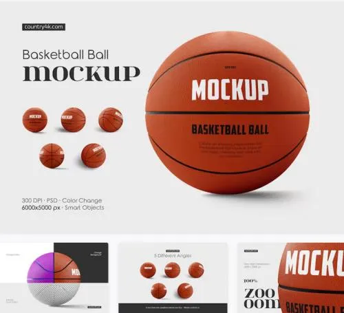 Basketball Ball Mockup Set - 159305410