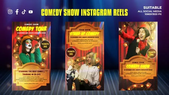 Comedy Show Instagram Reels Stories 52110883 Videohive