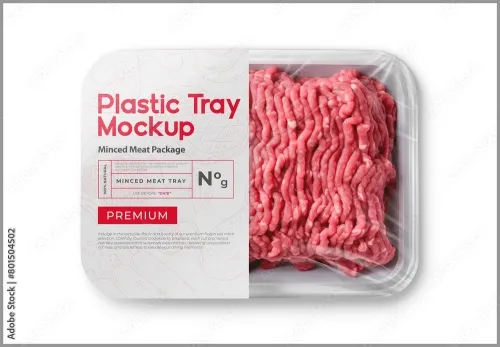 Plastic Tray Mockup - Minced Meat 801504502