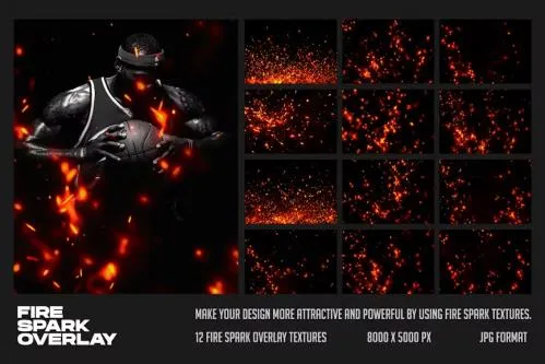 Fire Spark Overlay - ZFYVX73