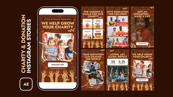 Charity and Donation Instagram Stories 51969135 Videohive