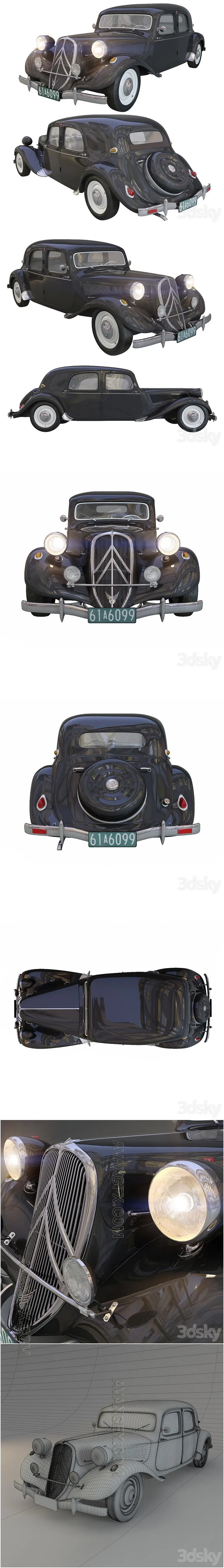 Citroen Traction Avant - 3D Model