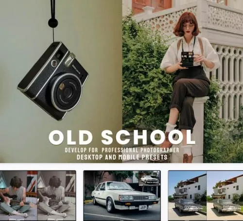 Old School - Desktop & Lightroom Presets - D4SQX5G