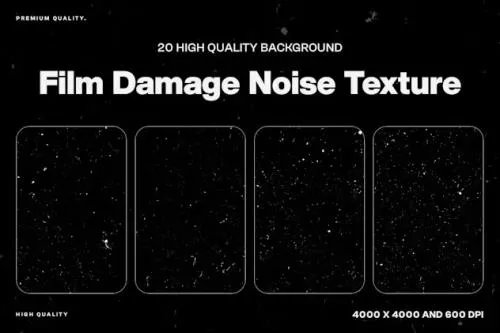 20 Film Damage Noise Texture - 5NH7CKB