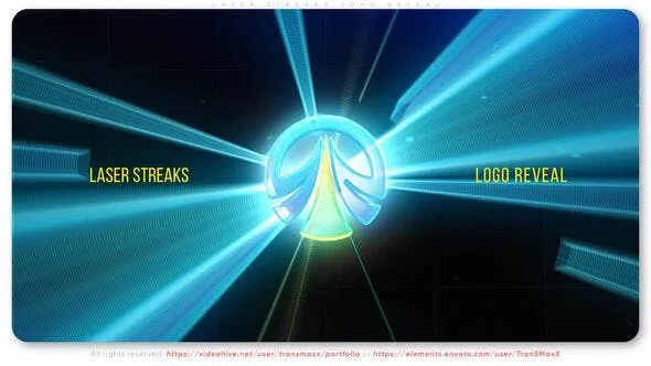 Laser Streaks Logo Reveal 52005950 Videohive