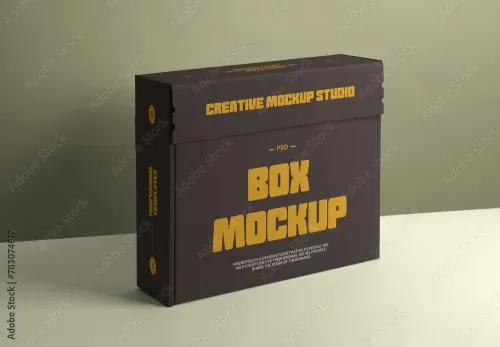 Adobestock - Cardboard Box Mockup 783074812