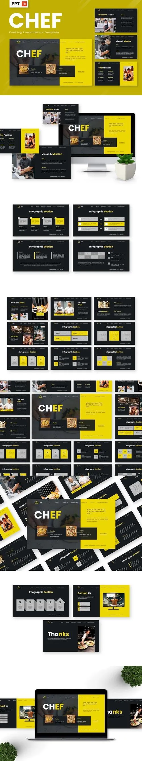 Chef - Cooking Powerpoint Templates