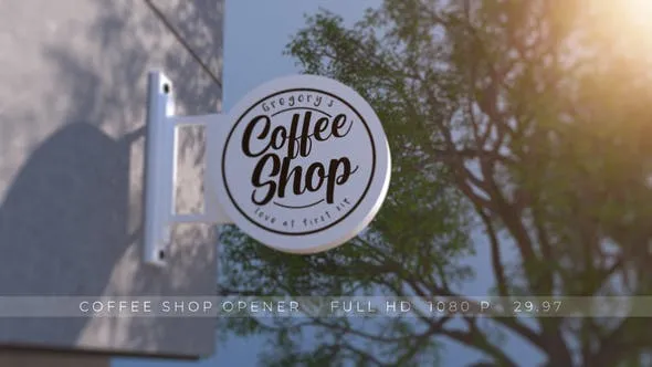 The Coffee Shop Opener 52108033 Videohive