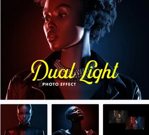 Double Light Photo Effect - 92508741