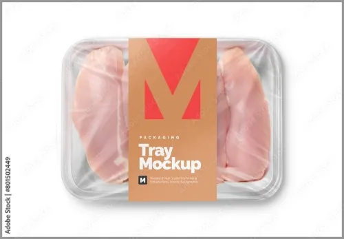 Plastic Tray Mockup - Chicken Breast 801502449