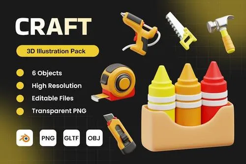 Craft 3D Icons V.2