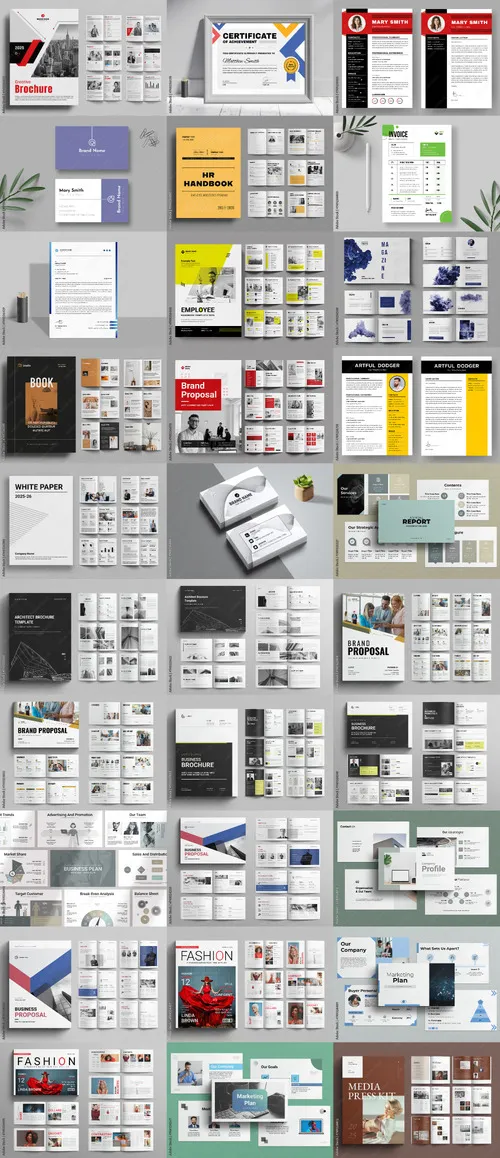 30 Indesign Templates Bundle 29