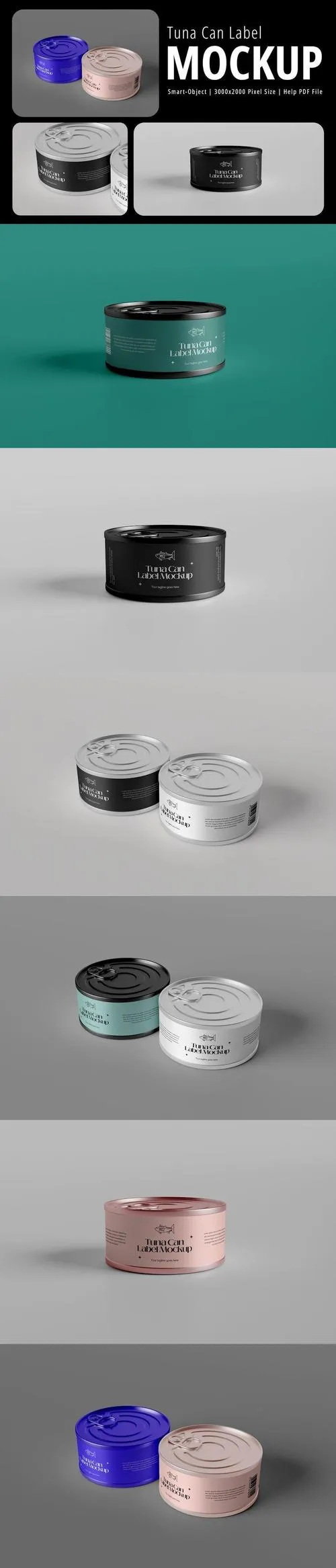 Tuna Can Label Mockup