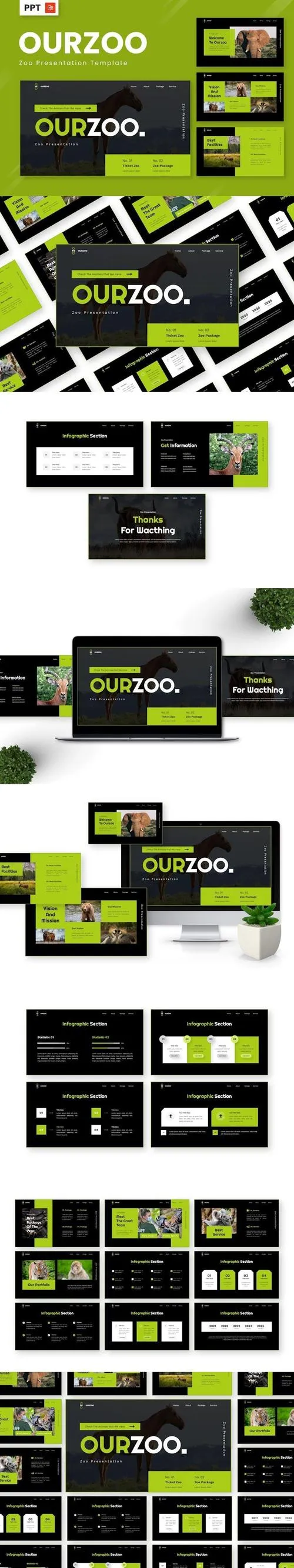 Ourzoo - Zoo Powerpoint Templates