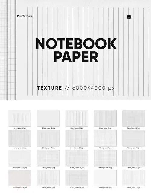 20 Notebook Paper Texture - 95146707