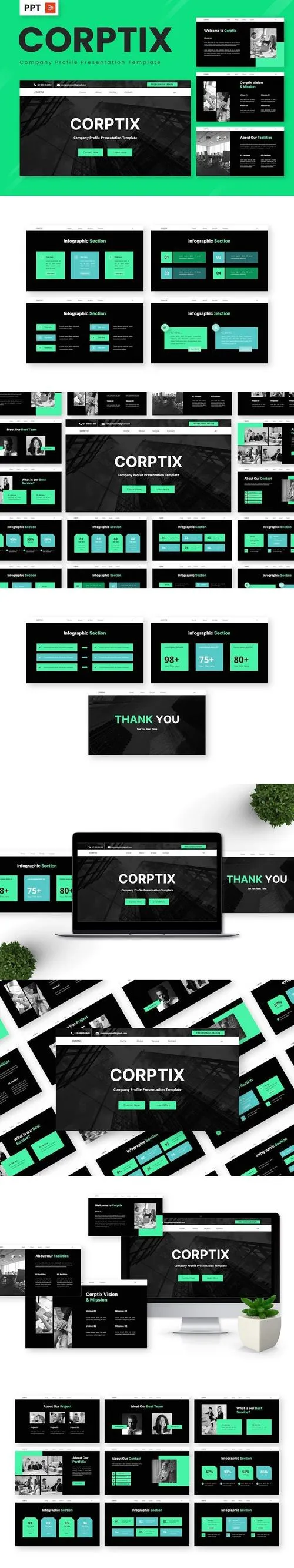 Croptix - Company Profile Powerpoint Templates