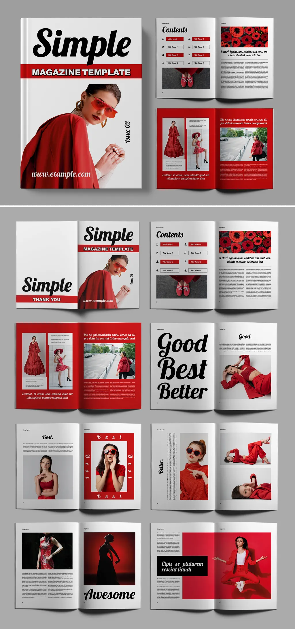 Adobestock - Fashion Magazine Template 757163766