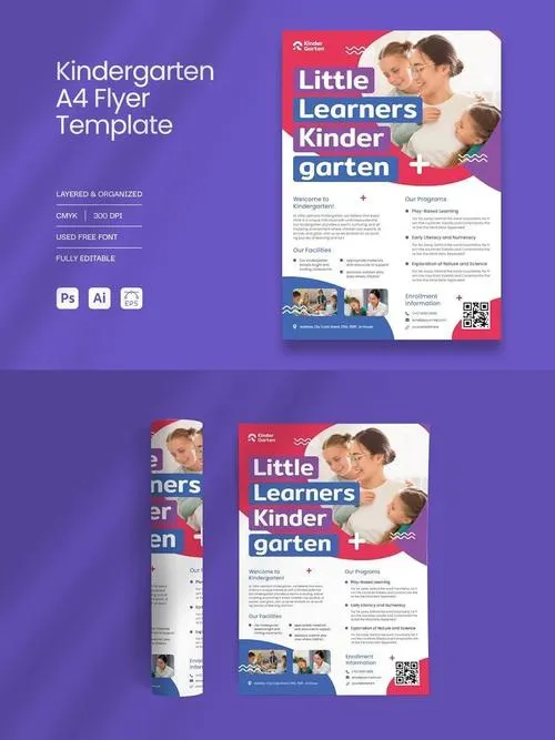 Kids School Flyer Template NU67FAZ