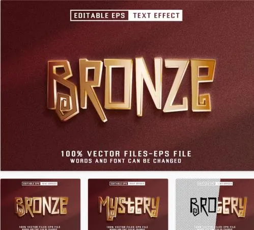 Bronze Editable Text Effect - H77GG3V