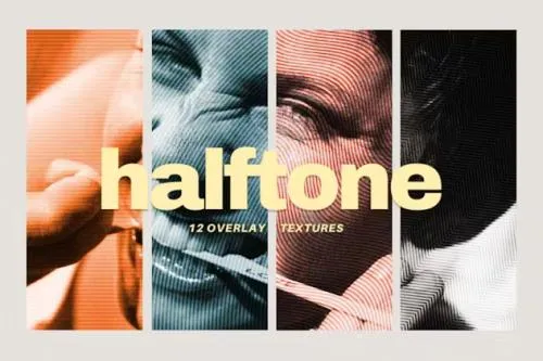 12 Halftone Overlay Textures - VSWAEYG