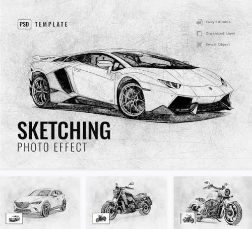 Sketching Photo Effect - U6JPVHD