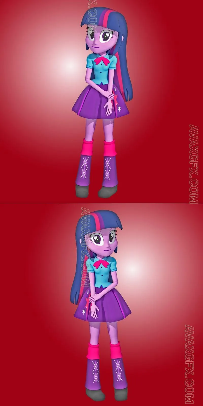 Twilight Sparkle Mlp Equestria Girls - STL 3D Model