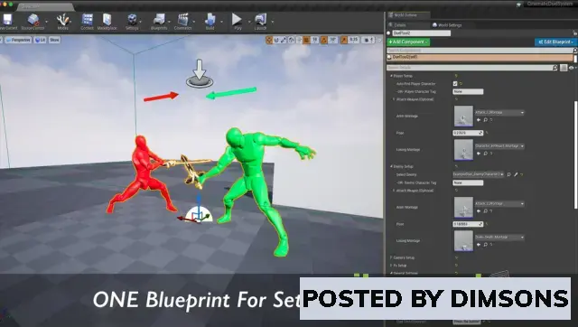 Unreal Engine Blueprints Cinematic Duel System v4.27+