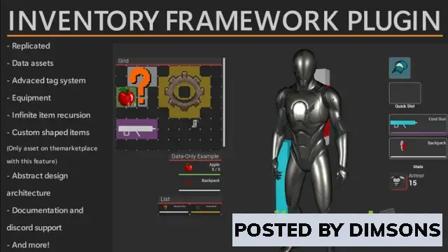 Unreal Engine Code Plugins Inventory Framework Plugin v2.4 (5.3)