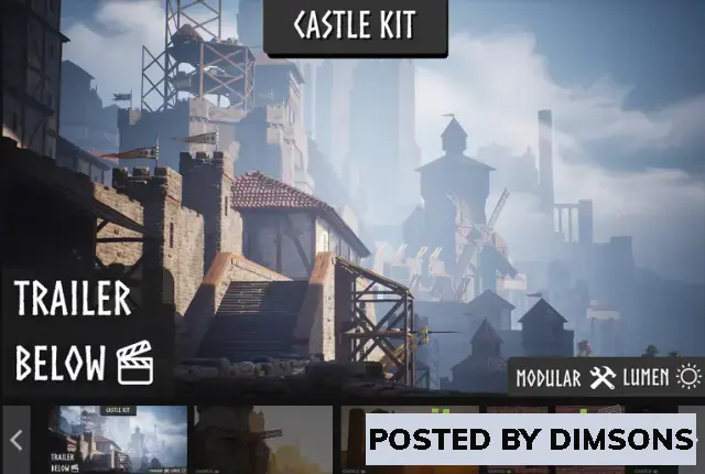 Unreal Engine Environments Modular Castle (Castle, Castles, Modular, Fantasy) v5.3