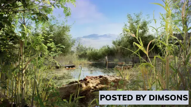 Unreal Engine Environments PCG Biome: River Generator (Interactive Foliage, Tree, Water) v5.3