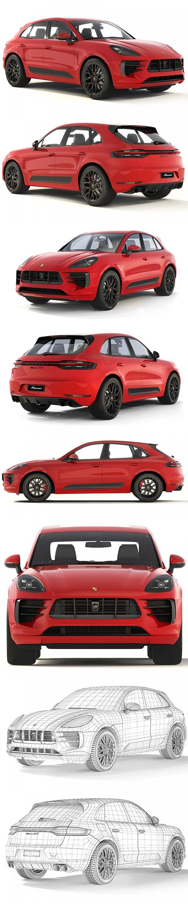 Porsche Macan GTS 2020 3D Model