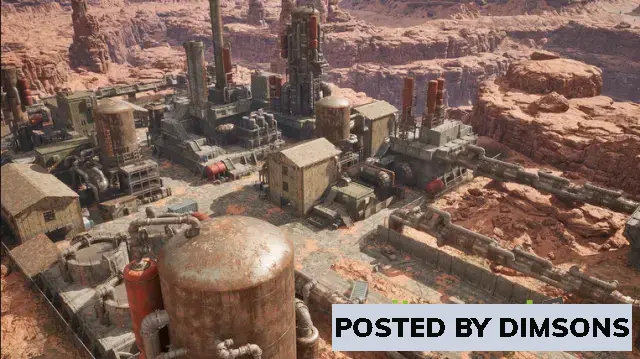 Unreal Engine Environments Post Apocalyptic Refinery v5.1+