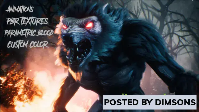 Unreal Engine Characters Savage Werewolf v4.25+