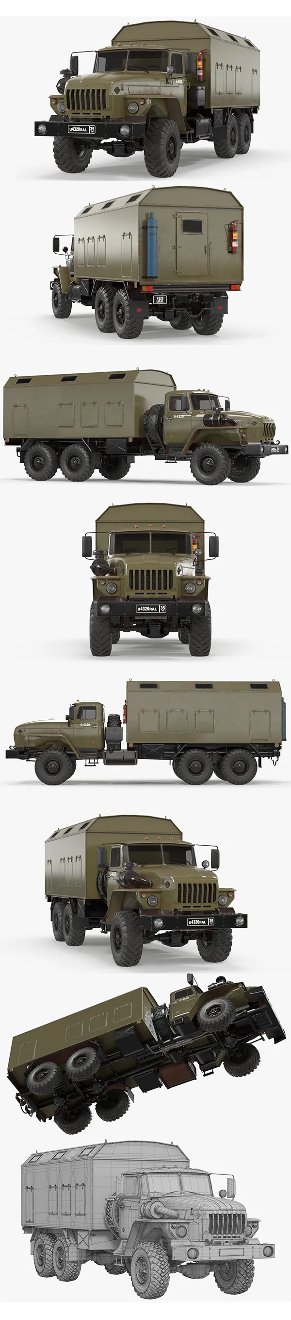 Ural 4320 3D Model