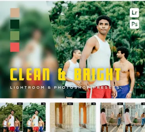 6 Clean & Bright Lightroom and Photoshop Presets - 9LJRVFG